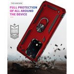 Wholesale Samsung Galaxy S20 Ultra (6.9in) Tech Armor Ring Grip Case with Metal Plate (Red)